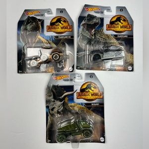 Hot Wheels Jurassic World Dominion 3 Pack Character Car